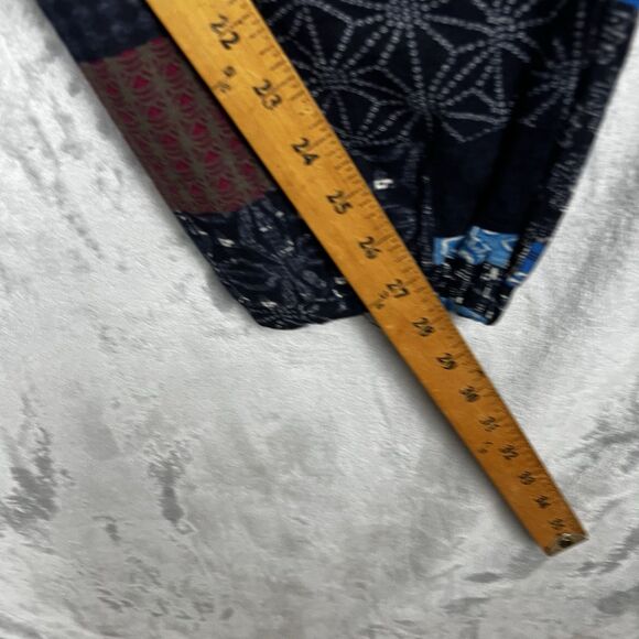 Onttno Adult  Harem Joggers Patchwork Pants L Cotton Linen Boho Festival Casual - Picture 7 of 13